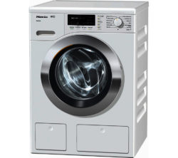 Miele WKG120 Washing Machine - White & Chrome